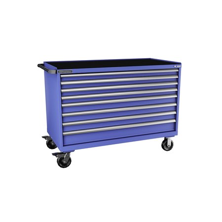 CHAMPION TOOL STORAGE Tool Cabinet, 8 Drawer, Blue, Steel, 56-1/2 in W x 28-1/2 in D x 43-1/4 in H, D15000801ILCMB8RT-BB D15000801ILCMB8RT-BB
